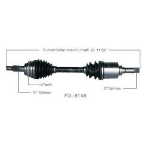 Fonte sinistra CV Asse per Ford Edge Lincoln Mkx Fd-8148 7t4z3A427c Materiale in alluminio